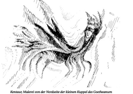 Kentaur, Malerei von der Nordseite der kleinen Kuppel