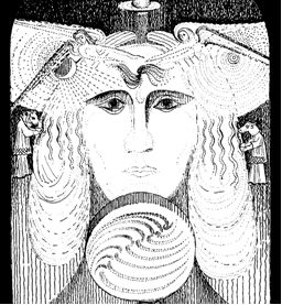 Das rote Westfenster, Mittelmotiv